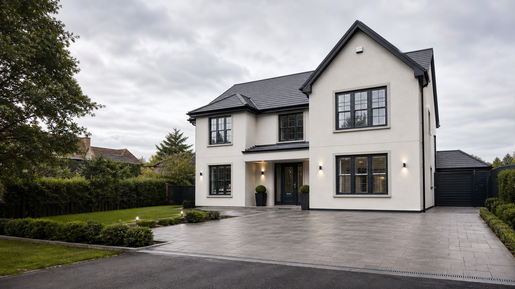Rendered house exterior